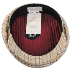 Cotton Seersucker Plaid Fiddler's Cap 7 Cotton Seersucker Plaid Fiddler's Cap -Novel Accessories 473343