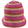 Palo Striped Crochet Toyo Bucket Hat -Novel Accessories 473501