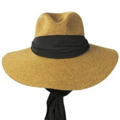 Scala Emelia Scarf Toyo Braid Safari Fedora Hat