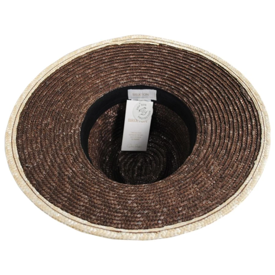Joanna Festival Wheat Straw Fedora Hat 5 Joanna Festival Wheat Straw Fedora Hat - Image 3