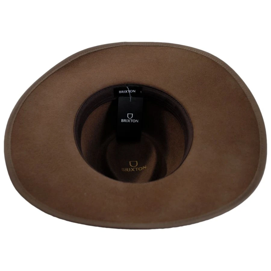 Jo Wool Felt Rancher Fedora Hat - Desert 5 Jo Wool Felt Rancher Fedora Hat - Desert - Image 3