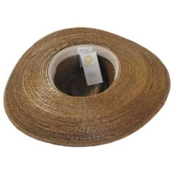 Leigh Palm Straw Fedora Hat - Toffee -Novel Accessories 474258