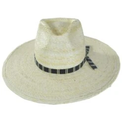 Leigh Palm Straw Fedora Hat - Natural