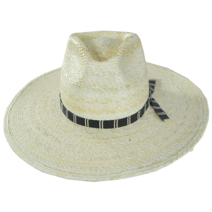 Leigh Palm Straw Fedora Hat - Natural 3 Leigh Palm Straw Fedora Hat - Natural