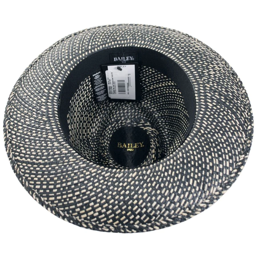 Bailey Phineas Two-Tone Panama Straw Fedora Hat 5 Bailey Phineas Two-Tone Panama Straw Fedora Hat - Image 3