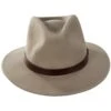 Messer Wool Felt Fedora Hat - Sand 1 Messer Wool Felt Fedora Hat - Sand -Novel Accessories 474918