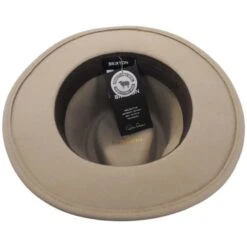 Messer Wool Felt Fedora Hat - Sand 7 Messer Wool Felt Fedora Hat - Sand -Novel Accessories 474924