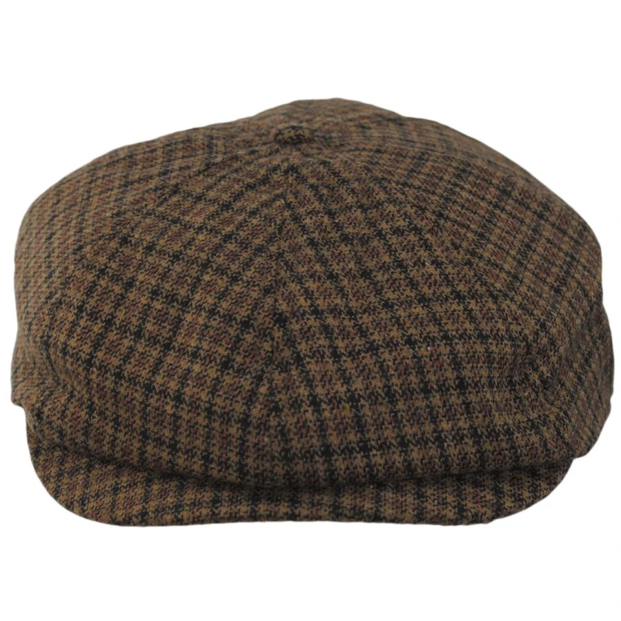 Brood Plaid Newsboy Cap - Caramel 3 Brood Plaid Newsboy Cap - Caramel