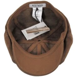 Stetson Hatteras Split Calf Leather Newsboy Cap 7 Stetson Hatteras Split Calf Leather Newsboy Cap -Novel Accessories 475904