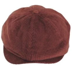 Brood Corduroy Newsboy Cap - Burnt Orange