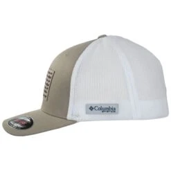 Columbia Sportswear PFG Fish Flag Mesh FlexFit Fitted Baseball Cap -Novel Accessories 476415