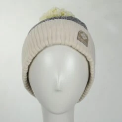 Columbia Sportswear Palmer Peak Repreve Pom Beanie Hat - Ivory