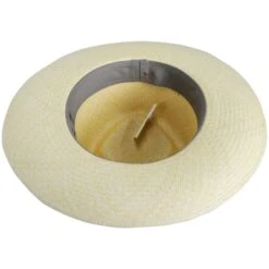 Panama Straw Grade 10 Diamond Crown Fedora Hat -Novel Accessories 477024