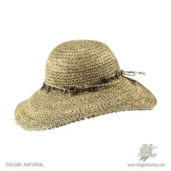 Bohemian Seagrass Straw Floppy Sun Hat