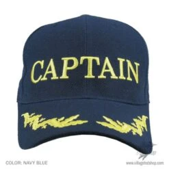 Captain Snapback Baseball Cap - Navy Blue
