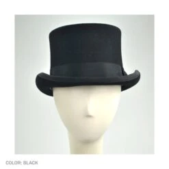 Mid Crown Wool Felt Top Hat