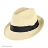 Panama Straw Trilby Fedora Hat 2 Panama Straw Trilby Fedora Hat -Novel Accessories 6989