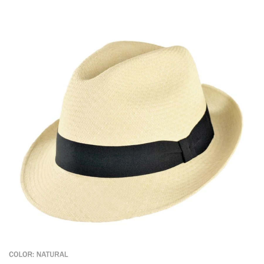 Panama Straw Trilby Fedora Hat 3 Panama Straw Trilby Fedora Hat