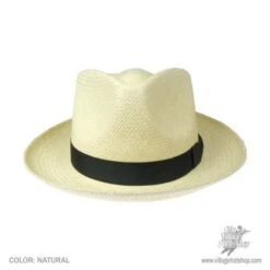 Stetson Retro Panama Straw Fedora Hat 7 Stetson Retro Panama Straw Fedora Hat -Novel Accessories 89478