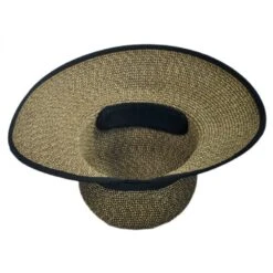 Toyo Straw Braid Facesaver Hat - Coffee -Novel Accessories 91903