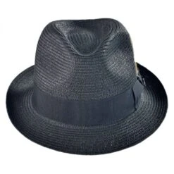 Toyo Straw Braid Trilby Fedora Hat