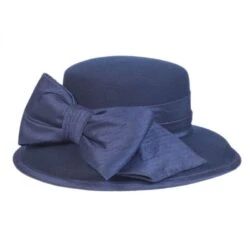 Silk Bow Wool Felt Lampshade Hat -Novel Accessories size one size fits most 18