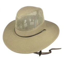Mesh Crown Wide Brim Aussie Hat